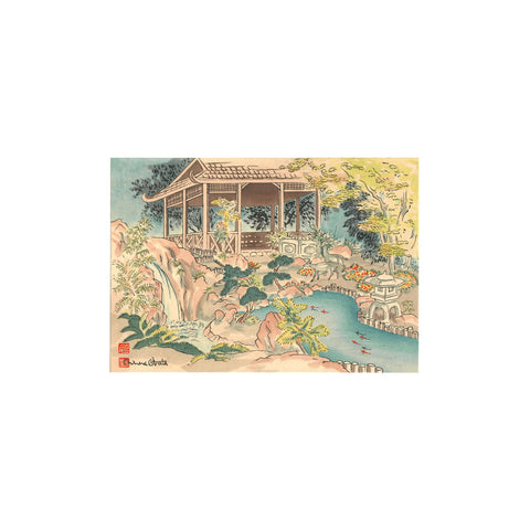 Chiura Obata, "Tea House"