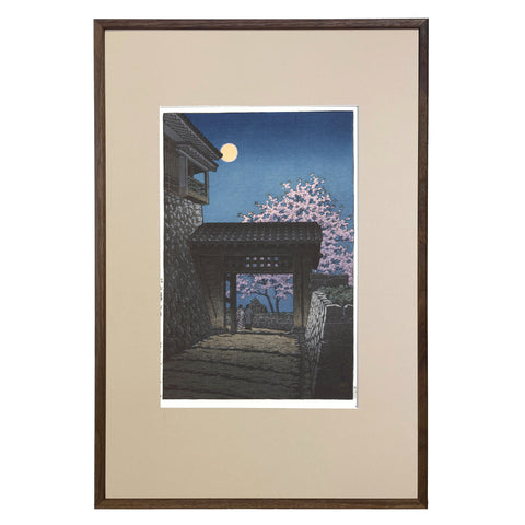 Hasui Kawase, "Matsuyama Castle"