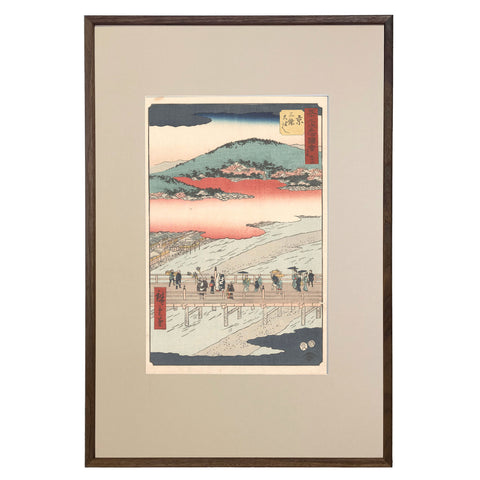 Utagawa (Ando) Hiroshige, "Kyoto: Sanjo Ohashi"