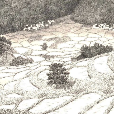 Tanaka Ryohei, "Mountain Village in May"