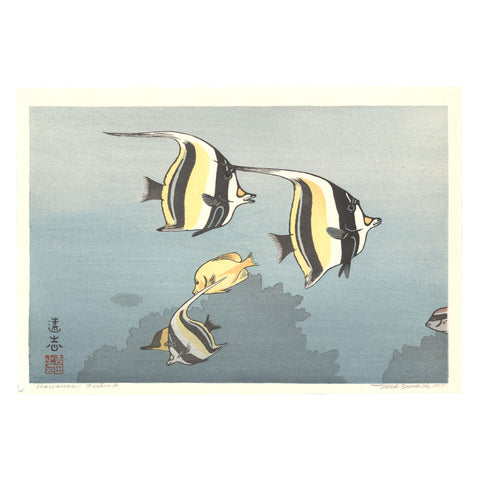 Toshi Yoshida, "Hawaiian Fishes A" (PS)