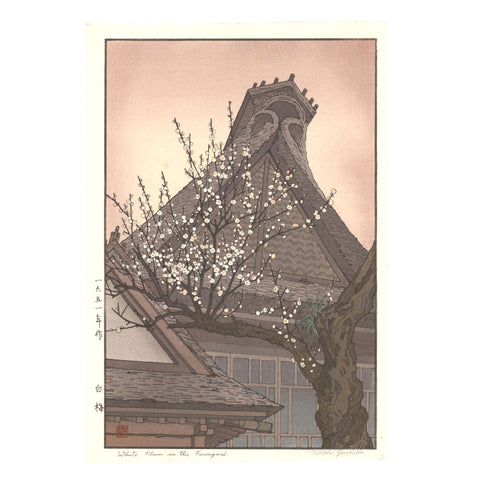 Toshi Yoshida, "White Plum in the Farmyard" (PS)