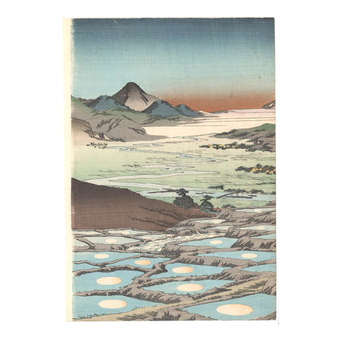 Toyohara Chikanobu, "Moon Viewing at Sarashina Rice Field"