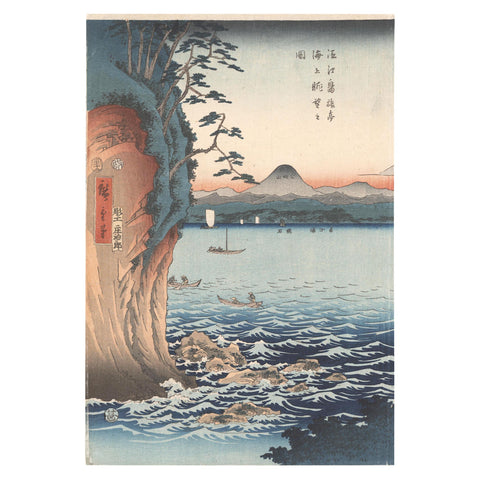 Utagawa Toyokuni III / Ando Hiroshige, "Panorama of Inn at Enoshima"