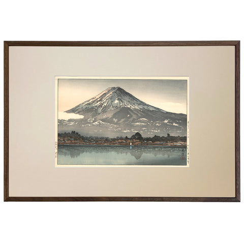 Tsuchiya Koitsu, "Morning Fuji, Lake Kawaguchi"