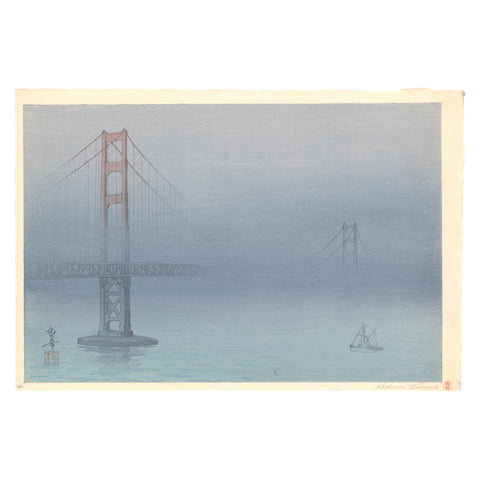 Tsuruoka Kakunen, "Golden Gate Bridge in Fog"