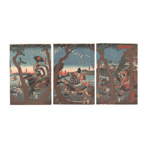 Utagawa Sadahide, "Great Battle at Ichi-no-tani"