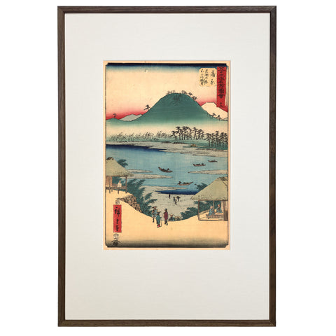 Utagawa (Ando) Hiroshige, "Station 15: Kanbara"