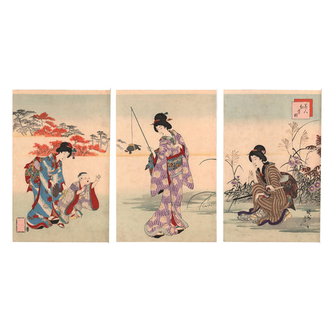 Toyohara Chikanobu, "Hojoe, Autumn"