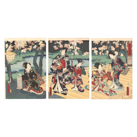 Utagawa Toyokuni III, "Picnic in the Evening"