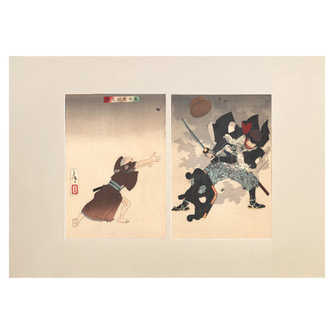Tsukioka Yoshitoshi "Picture of the Loyal Retainer's Attack at Night"