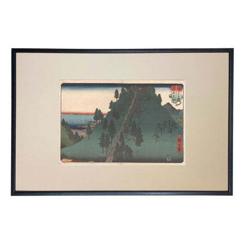 Utagawa (Ando) Hiroshige, "Mount Kano, Kazusa Province"