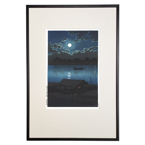 Hasui Kawase, "Arakawa River, Moonlight"