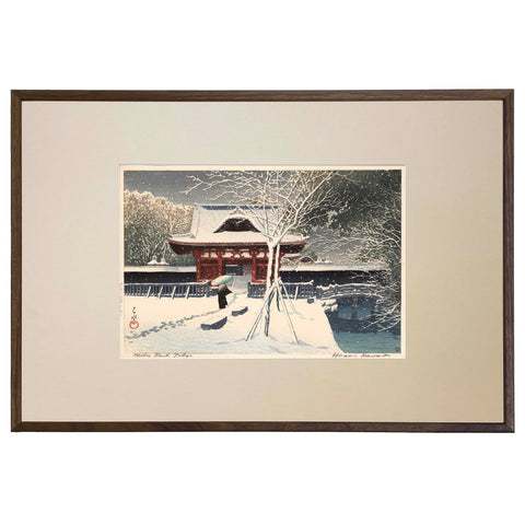 Hasui Kawase, "Shiba Park in Snow"