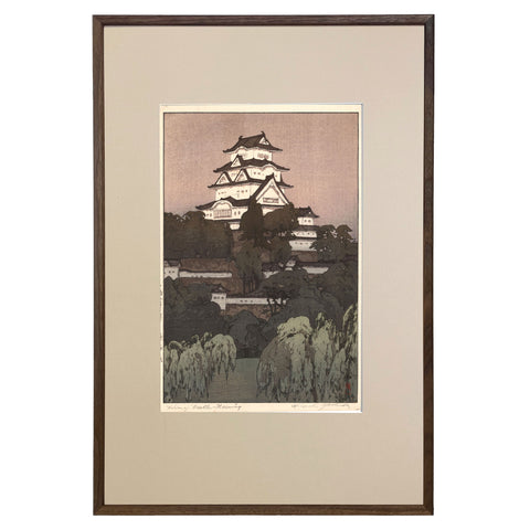 Hiroshi Yoshida, "Himeji Castle, Morning"