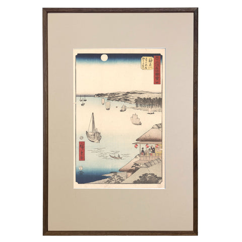 Utagawa (Ando) Hiroshige, "Station 3: Kanagawa"