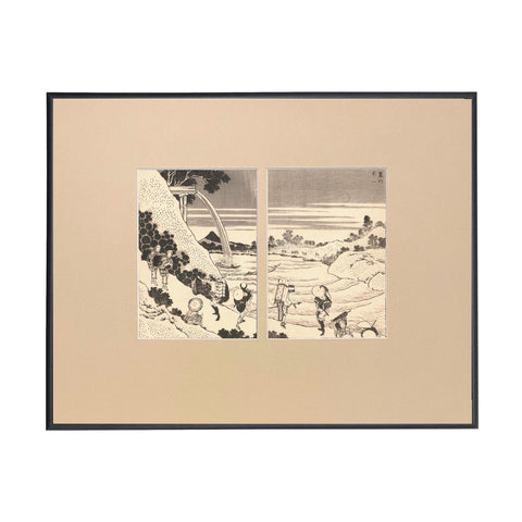 Katsushika Hokusai, "Fuji Under a Sluice"