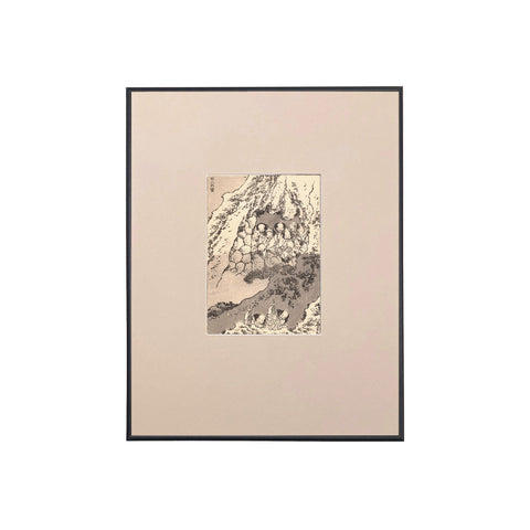 Katsushika Hokusai, "A Rock Shelter on Fuji"