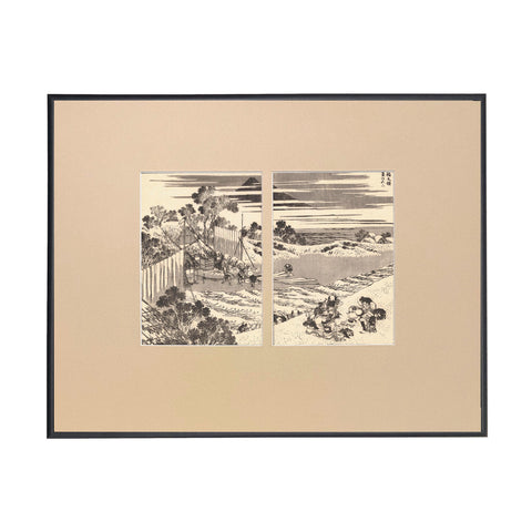 Katsushika Hokusai, "Summer Fuji in Inage-ryo"