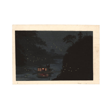 Kobayashi Kiyochika, "Fireflies at Ochanomizu"