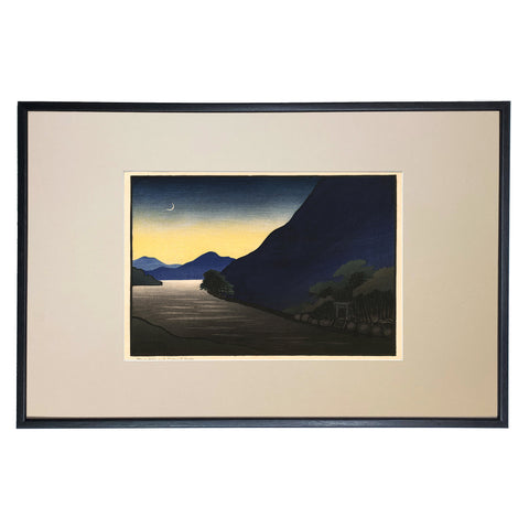 Lilian Miller, "Blue Hills and Crescent Moon"