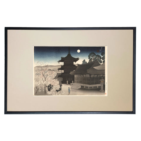 Miki Suizan, "Spring Evening at Kiyomizu Temple"