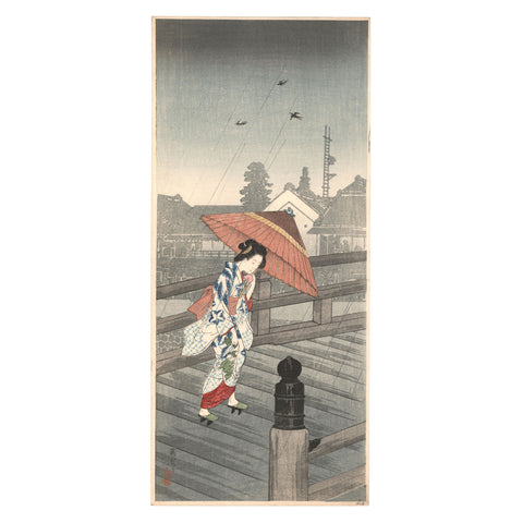 Takahashi Hiroaki (Shotei), "Returning from the Bath"