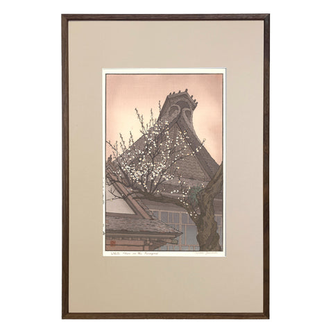 Toshi Yoshida, "White Plum in the Farmyard" (PS)