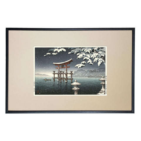 Tsuchiya Koitsu, "Miyajima in Snow"