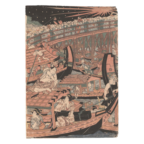 Utagawa Kuniyasu, "Summer Festival on the Sumida River"