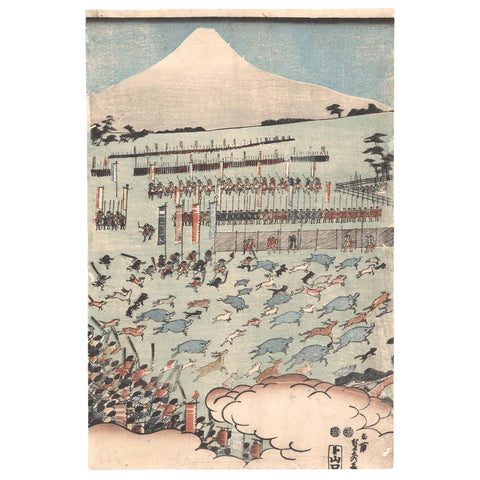Utagawa Sadahide, "Fuji no Makigari"