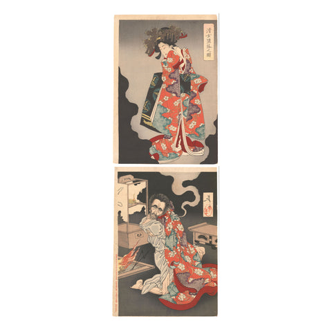 Tsukioka Yoshitoshi, "The Depravity of Monk Seigen"