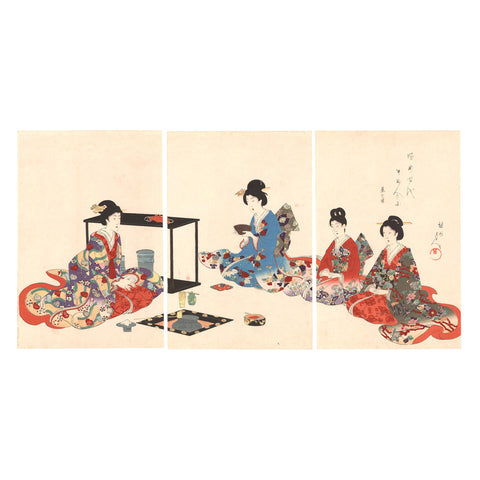 Toyohara Chikanobu, "Tea Ceremony"