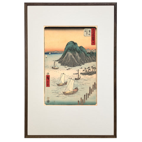 Utagawa (Ando) Hiroshige, "Station 30: Maisaka"
