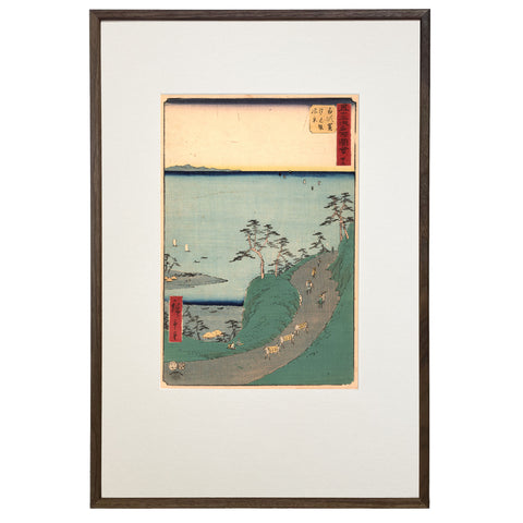 Utagawa (Ando) Hiroshige, "Station 32: Shirasuka"