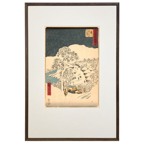 Utagawa (Ando) Hiroshige, "Station 37: Fujikawa"
