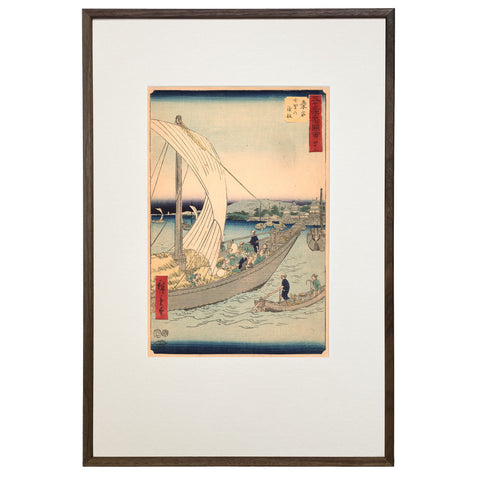 Utagawa (Ando) Hiroshige, "Station 42: Kuwana"