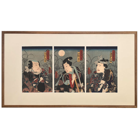 Utagawa Toyokuni III, "Actors in the Role of Suikoden"