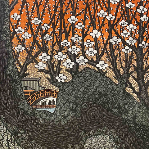 Rei Morimura, "Plum Blossoms at Tenmangu, Kameido"