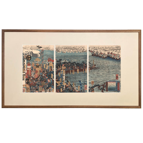 Utagawa Yoshitora, "Great Battle of Nitta and Ashikaga"