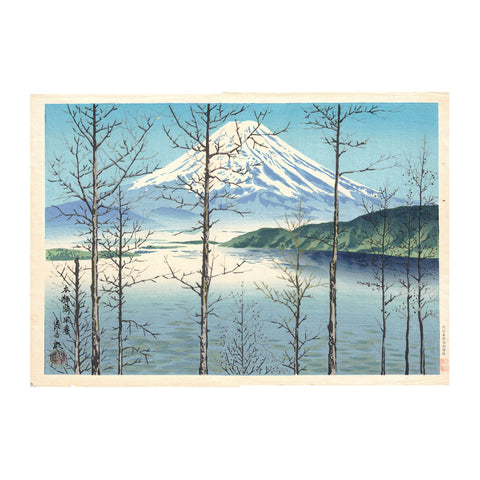 Tomikichiro Tokuriki, "Early Spring, Lake Motosu"
